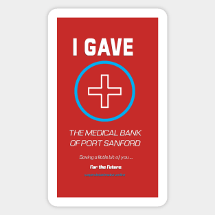 Medical Bank Donation Bling Sticker